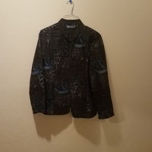 Susan graver style zip blazer